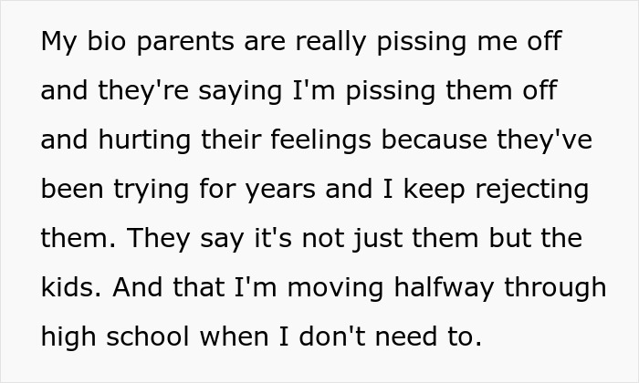 Teen Refuses To Live With Bio Parents Who Abandoned Him As A Kid, They Take The Matter To Court Teen Refuses To Live With Bio Parents Who Abandoned Him As A Kid, They Take The Matter To Court