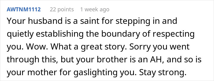 Woman Appalled By Her Mom Who Enables Chauvinist Bro And Gaslights Her Instead, Family Drama Ensues