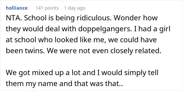 Parent Refuses To Make Their Twins Less Similar So The School Could Distinguish Them Easier