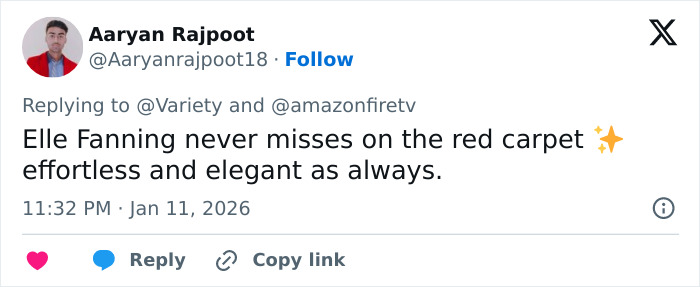 &ldquo;Electric Head&rdquo;: Elle Fanning&rsquo;s Golden Globes Look Sparks Divided Fan Reactions