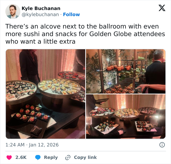 Golden Globes Food Stuns Fans As It’s Revealed You Can Order It On DoorDash Golden Globes Food Stuns Fans As It’s Revealed You Can Order It On DoorDash