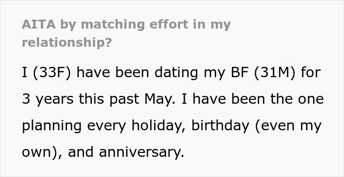 GF Stops Overperforming In Relationship, Matches BF&rsquo;s Bare Minimum After He Forgets Her B-day Again