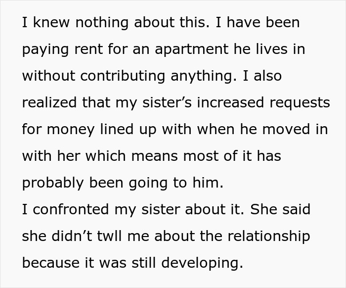 Rich Man Realizes His Helping Hand Is Quietly Bankrolling Sister’s Jobless BF, Shuts The ATM Down Rich Man Realizes His Helping Hand Is Quietly Bankrolling Sister’s Jobless BF, Shuts The ATM Down