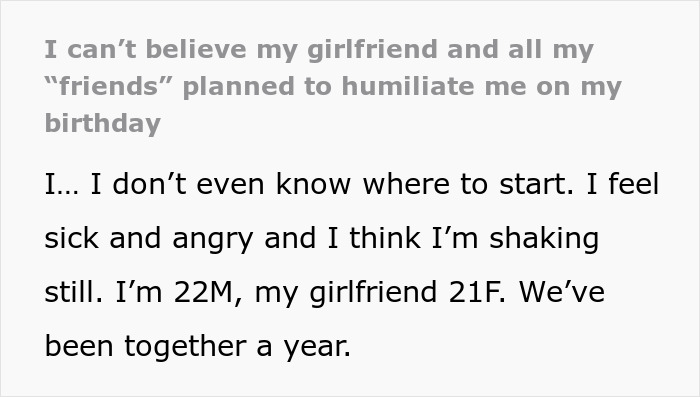 GF And Her Male Bestie Plan A Cruel Prank To Humiliate BF On His Birthday For Laughs