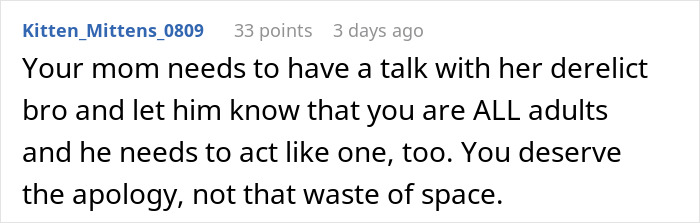 Bald And Divorced Man Shames Nephew For Having Long Hair And Cooking For GF, He Finally Snaps