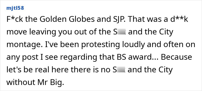 Chris Noth’s Bold Comment After Sarah Jessica Parker Was Honored For Her Acting Goes Viral Chris Noth’s Bold Comment After Sarah Jessica Parker Was Honored For Her Acting Goes Viral