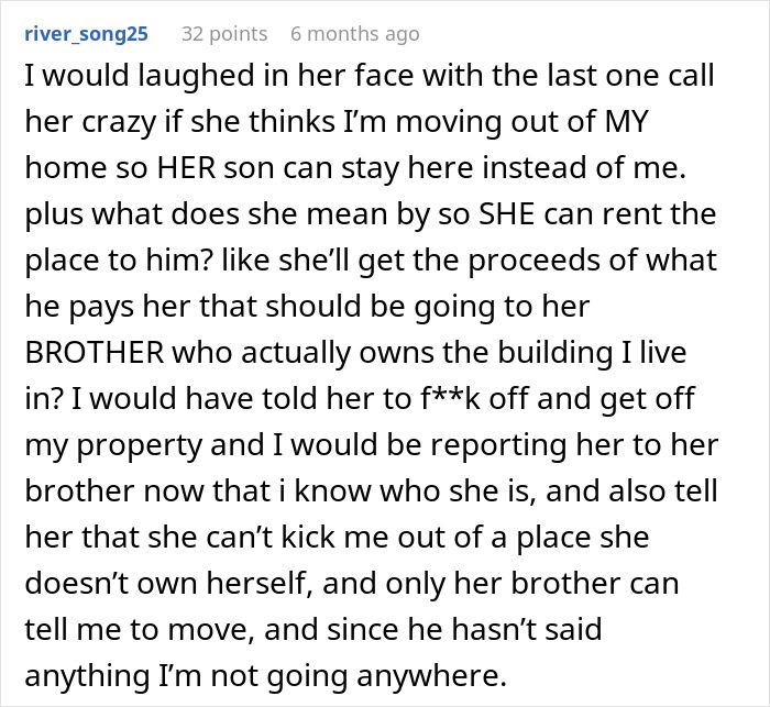 Entitled Sister Thinks Being &ldquo;Family&rdquo; Gives Her A Free Pass To Harass Brother&rsquo;s Tenant, Gets A Reality Check