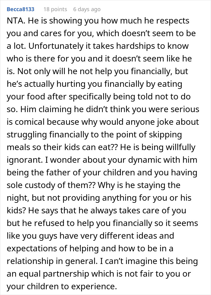 &ldquo;Love Is A Verb&rdquo;: Woman Kicks BF Out After He Eats The Food She Could Barely Afford And Saved For Their Kids