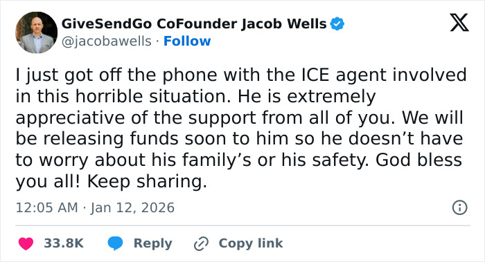&ldquo;Trying To Make Him Some Kind Of Hero&rdquo;: Minneapolis ICE Agent Breaks Silence After Crowdfunding