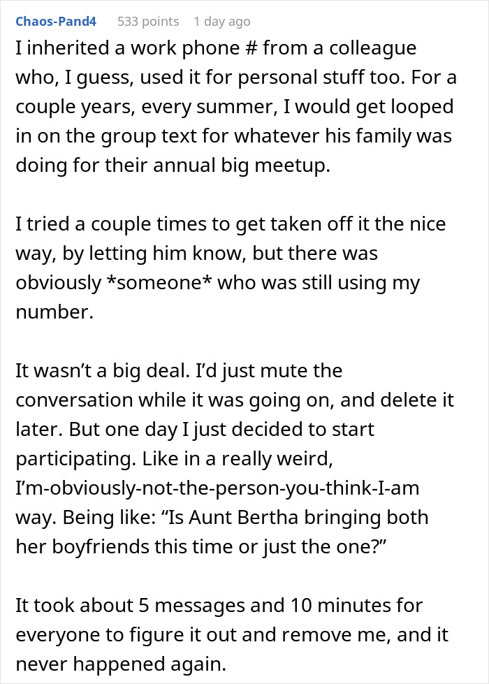 Guy Gets Added To Random Family Group Chat, He Spends 7 Months Getting Emotionally Invested