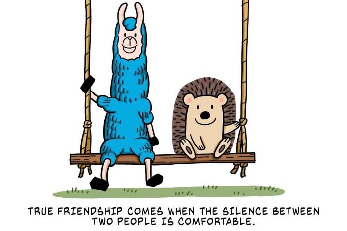21 Wholesome Comics By Chris Yang About A Llama And A Hedgehog’s Friendship