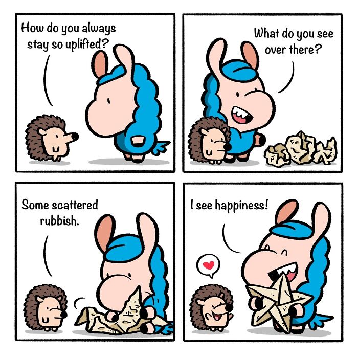 21 Wholesome Comics By Chris Yang About A Llama And A Hedgehog’s Friendship