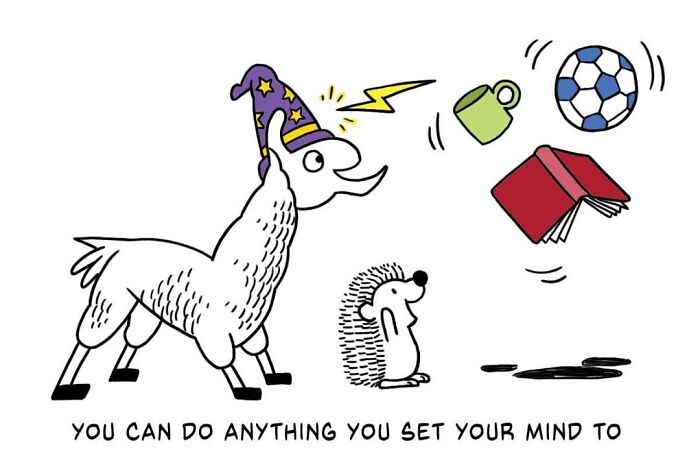 21 Wholesome Comics By Chris Yang About A Llama And A Hedgehog’s Friendship