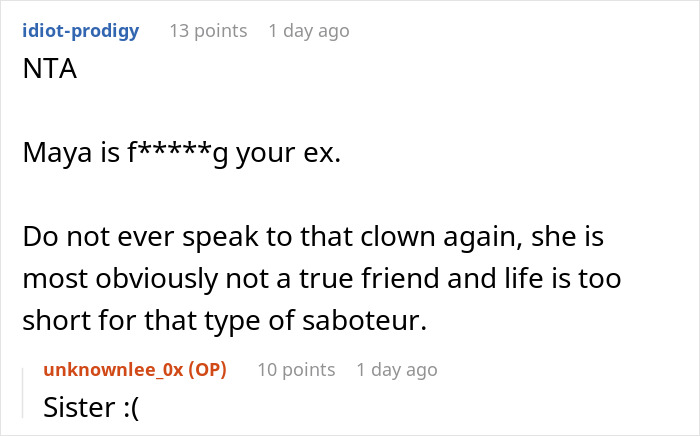 Woman Blasted For Skipping Her Birthday Party Sister Organized Because Her Ex Was Invited Woman Blasted For Skipping Her Birthday Party Sister Organized Because Her Ex Was Invited