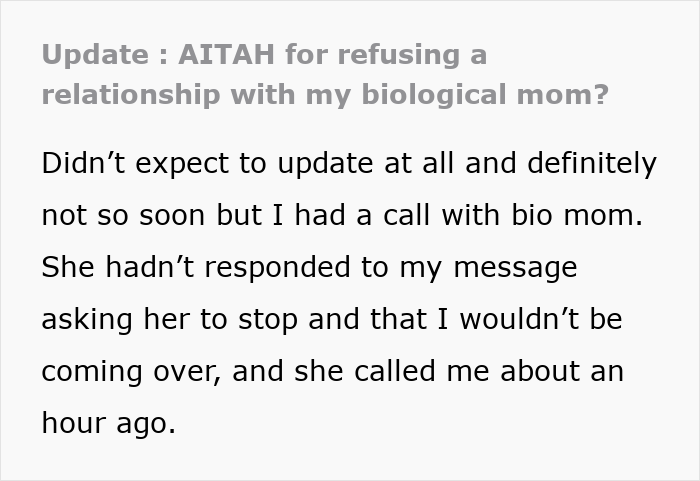 Bio Mom Appears 16 Years Later, Expecting Relationship, Hurt When Teen Says She’s Not Her Backup Plan