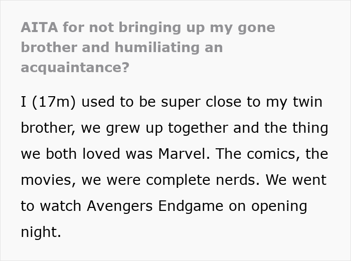 Guy Mocks Teen For Not Liking Superhero Stuff, Gets Offensive When He Learns It’s Grief-Related