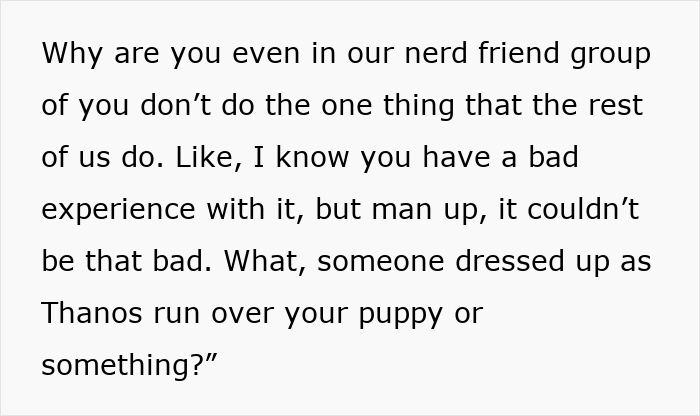Guy Mocks Teen For Not Liking Superhero Stuff, Gets Offensive When He Learns It’s Grief-Related