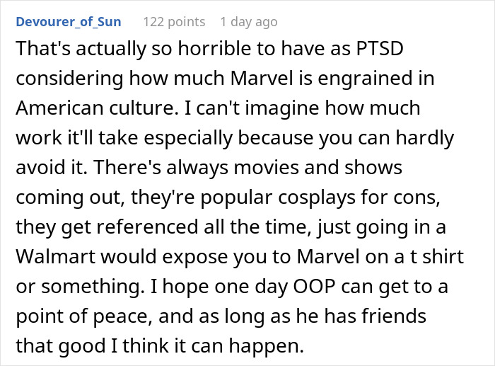 Guy Mocks Teen For Not Liking Superhero Stuff, Gets Offensive When He Learns It’s Grief-Related