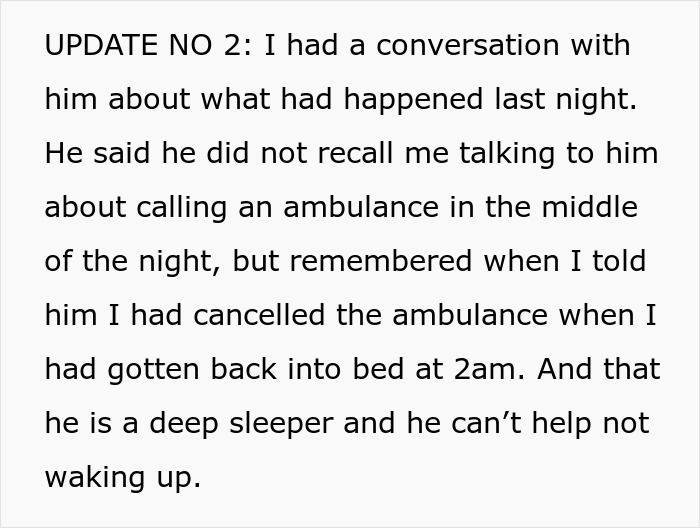 Guy Chooses Sleep Over GF’s Health Emergency, Rolls Over In Bed While She Waits For An Ambulance
