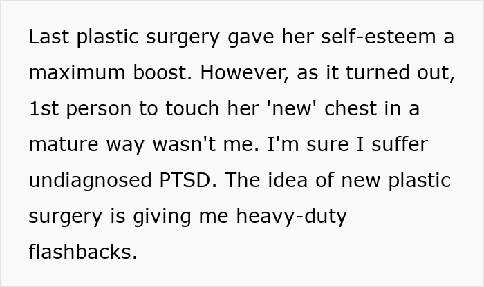 Wife&rsquo;s Cosmetic Upgrade Comes With A Side Of Infidelity, Husband Spirals As She Asks For More