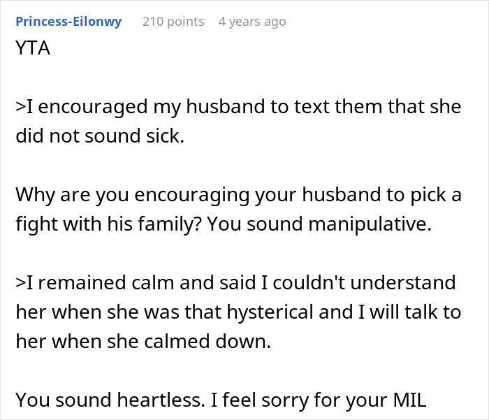 Woman Calls Out MIL For Pretending To Be Ill, Major Drama Sparks: “I Could Just Hear MIL Shrieking” Woman Calls Out MIL For Pretending To Be Ill, Major Drama Sparks: “I Could Just Hear MIL Shrieking”
