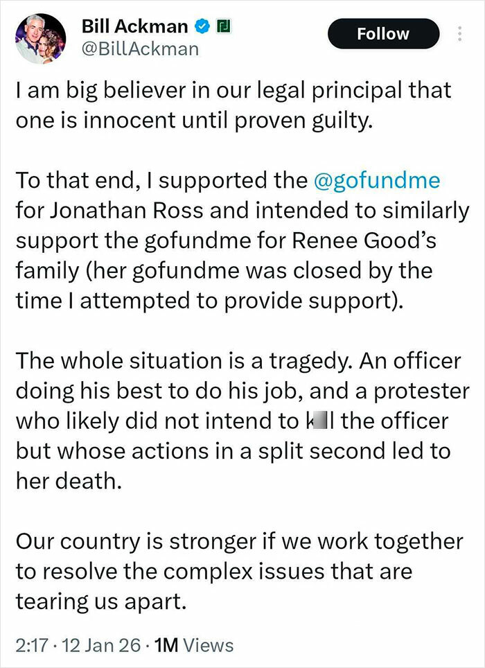 &ldquo;Billionaires Shouldn&rsquo;t Exist&rdquo;: Bill Ackman&rsquo;s &ldquo;Shameful&rdquo; Donation To ICE Agent, And Why He Did It