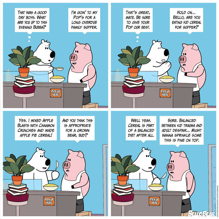 This Artist Makes Relatable Comics About Everyday Life Starring Bello Bear (30 Pics)