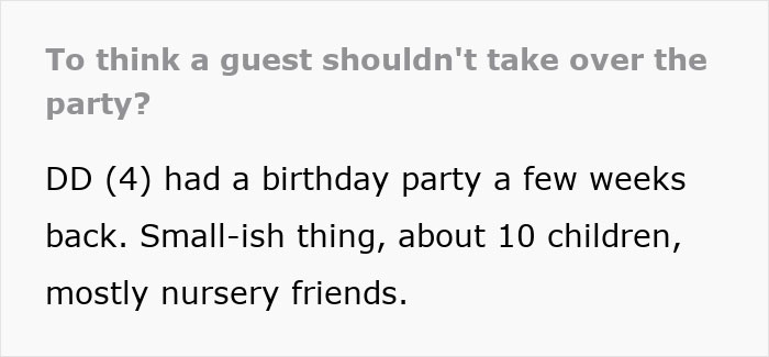B-Day Party Turns Awkward As Guest Mom Rearranges Food, Corrects Child, And Takes Control Of The House B-Day Party Turns Awkward As Guest Mom Rearranges Food, Corrects Child, And Takes Control Of The House