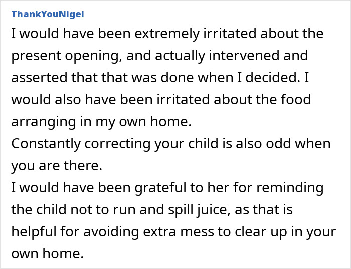 B-Day Party Turns Awkward As Guest Mom Rearranges Food, Corrects Child, And Takes Control Of The House B-Day Party Turns Awkward As Guest Mom Rearranges Food, Corrects Child, And Takes Control Of The House