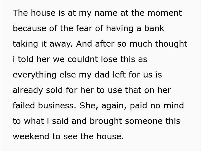 Mom In $37K Debt Shocked When Daughter Refuses To Sell The Home She Inherited From Dad To Help Her
