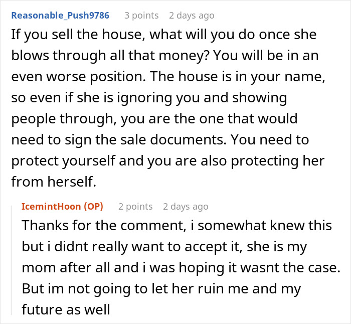 Mom In $37K Debt Shocked When Daughter Refuses To Sell The Home She Inherited From Dad To Help Her