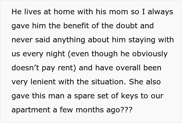 Lady Thinks Shared Apartment Is A Hotel, Roommate Angry As She Gives BF A Key While She’s On Vacay