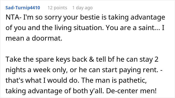 Lady Thinks Shared Apartment Is A Hotel, Roommate Angry As She Gives BF A Key While She’s On Vacay