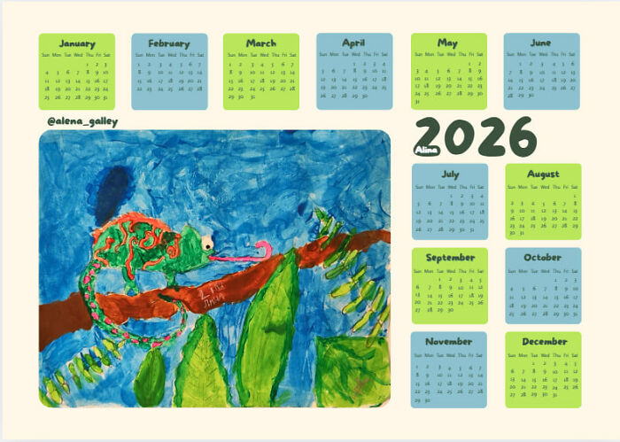 I Turned My Students’ Drawings Into Wall Calendars To Make Them Feel Like Real Artists (13 Pics) I Turned My Students’ Drawings Into Wall Calendars To Make Them Feel Like Real Artists (13 Pics)