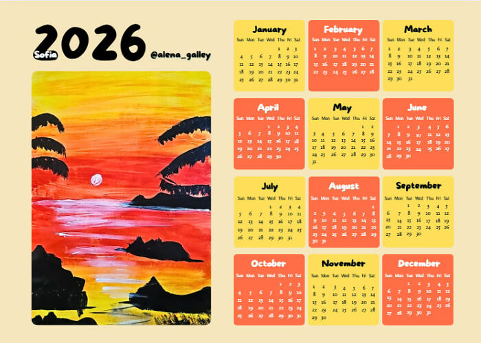 I Turned My Students’ Drawings Into Wall Calendars To Make Them Feel Like Real Artists (13 Pics) I Turned My Students’ Drawings Into Wall Calendars To Make Them Feel Like Real Artists (13 Pics)