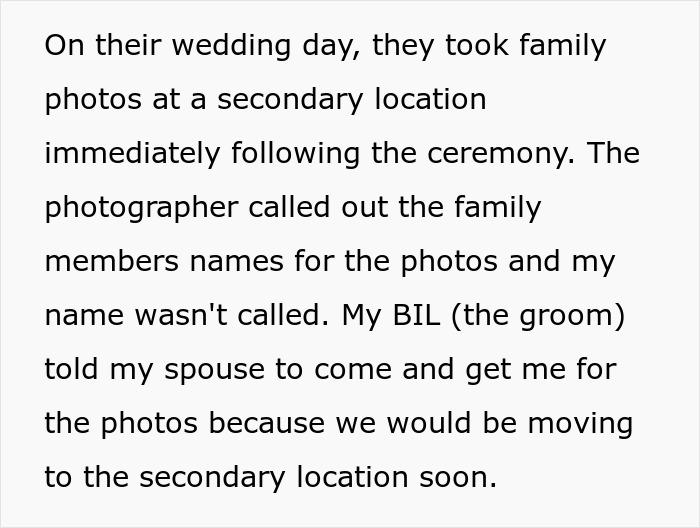 Bride Enters New Family With Drama After Deliberately Excluding Sister-In-Law From Wedding Photos Bride Enters New Family With Drama After Deliberately Excluding Sister-In-Law From Wedding Photos