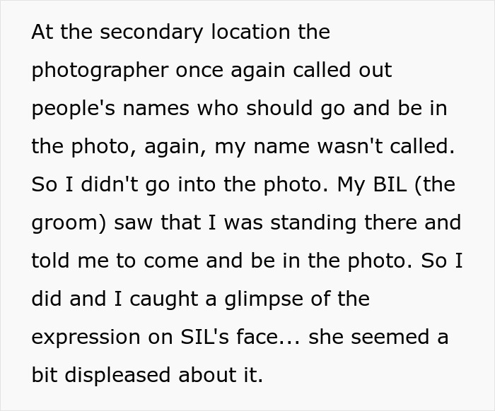 Bride Enters New Family With Drama After Deliberately Excluding Sister-In-Law From Wedding Photos Bride Enters New Family With Drama After Deliberately Excluding Sister-In-Law From Wedding Photos