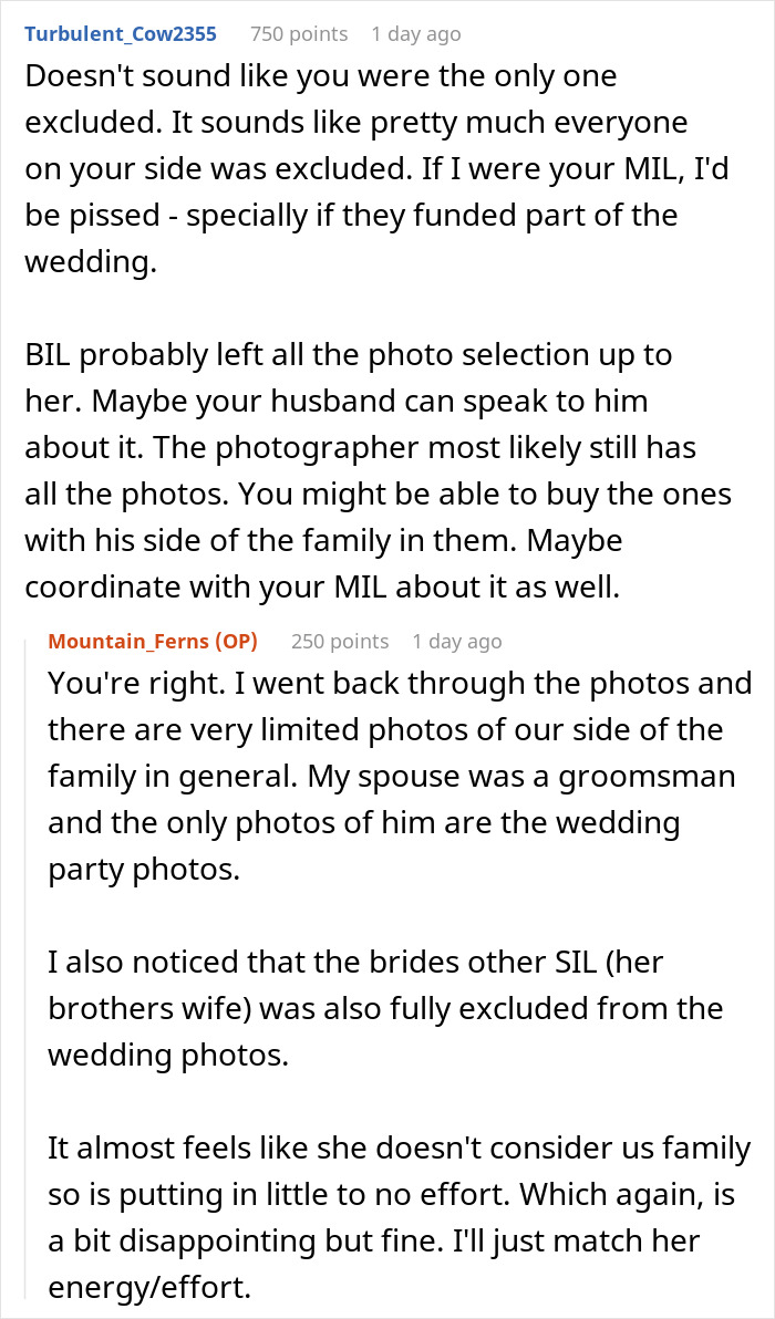 Bride Enters New Family With Drama After Deliberately Excluding Sister-In-Law From Wedding Photos Bride Enters New Family With Drama After Deliberately Excluding Sister-In-Law From Wedding Photos