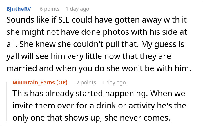 Bride Enters New Family With Drama After Deliberately Excluding Sister-In-Law From Wedding Photos Bride Enters New Family With Drama After Deliberately Excluding Sister-In-Law From Wedding Photos