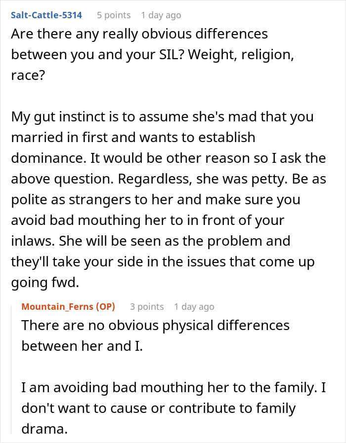Bride Enters New Family With Drama After Deliberately Excluding Sister-In-Law From Wedding Photos Bride Enters New Family With Drama After Deliberately Excluding Sister-In-Law From Wedding Photos
