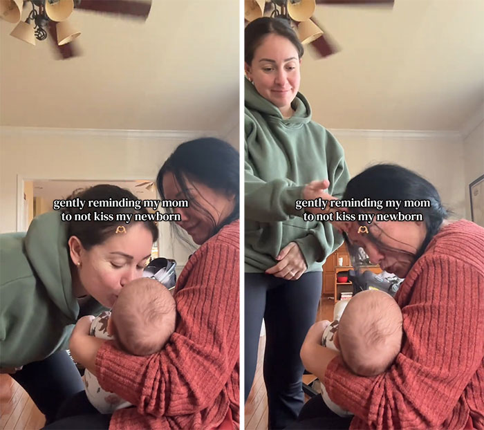 Woman&rsquo;s “Gentle Reminder&rdquo; For Grandma To Not Kiss Her Baby Goes Viral With 11M Views, And The Internet Has Opinions