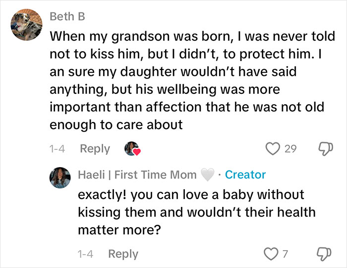 Woman&rsquo;s “Gentle Reminder&rdquo; For Grandma To Not Kiss Her Baby Goes Viral With 11M Views, And The Internet Has Opinions