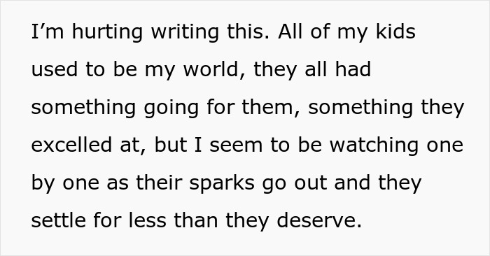 Dad Claims He Did Everything He Could For His Children, But All 5 Of Them Are Failures In His Eyes
