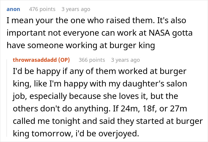 Dad Claims He Did Everything He Could For His Children, But All 5 Of Them Are Failures In His Eyes