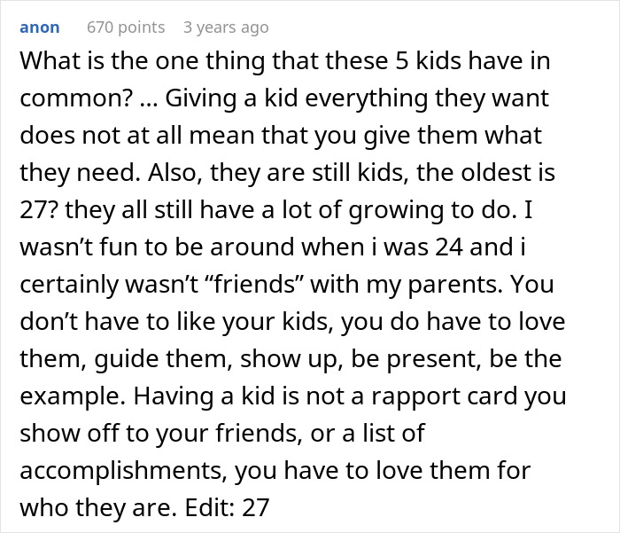 Dad Claims He Did Everything He Could For His Children, But All 5 Of Them Are Failures In His Eyes