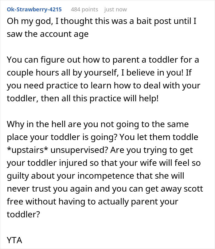 Dad Can&rsquo;t Manage To Keep Toddler From Mom So She Can Study – &ldquo;You&rsquo;re Being Outsmarted By A 2YO&rdquo;