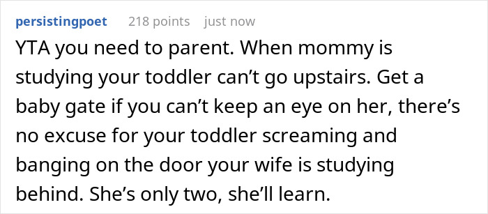 Dad Can&rsquo;t Manage To Keep Toddler From Mom So She Can Study – &ldquo;You&rsquo;re Being Outsmarted By A 2YO&rdquo;