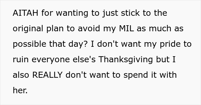 Woman Refuses To Attend MIL&rsquo;s Thanksgiving After She Was Reinvited Because Other Guests Flaked