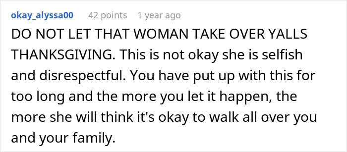 Woman Refuses To Attend MIL&rsquo;s Thanksgiving After She Was Reinvited Because Other Guests Flaked