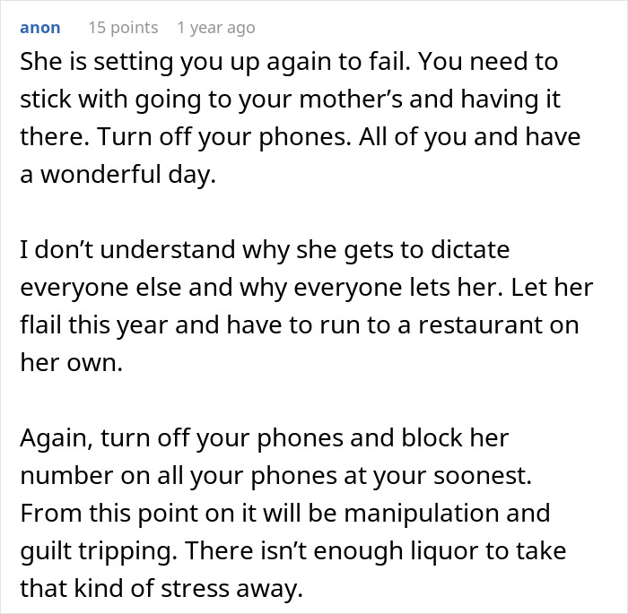 Woman Refuses To Attend MIL&rsquo;s Thanksgiving After She Was Reinvited Because Other Guests Flaked